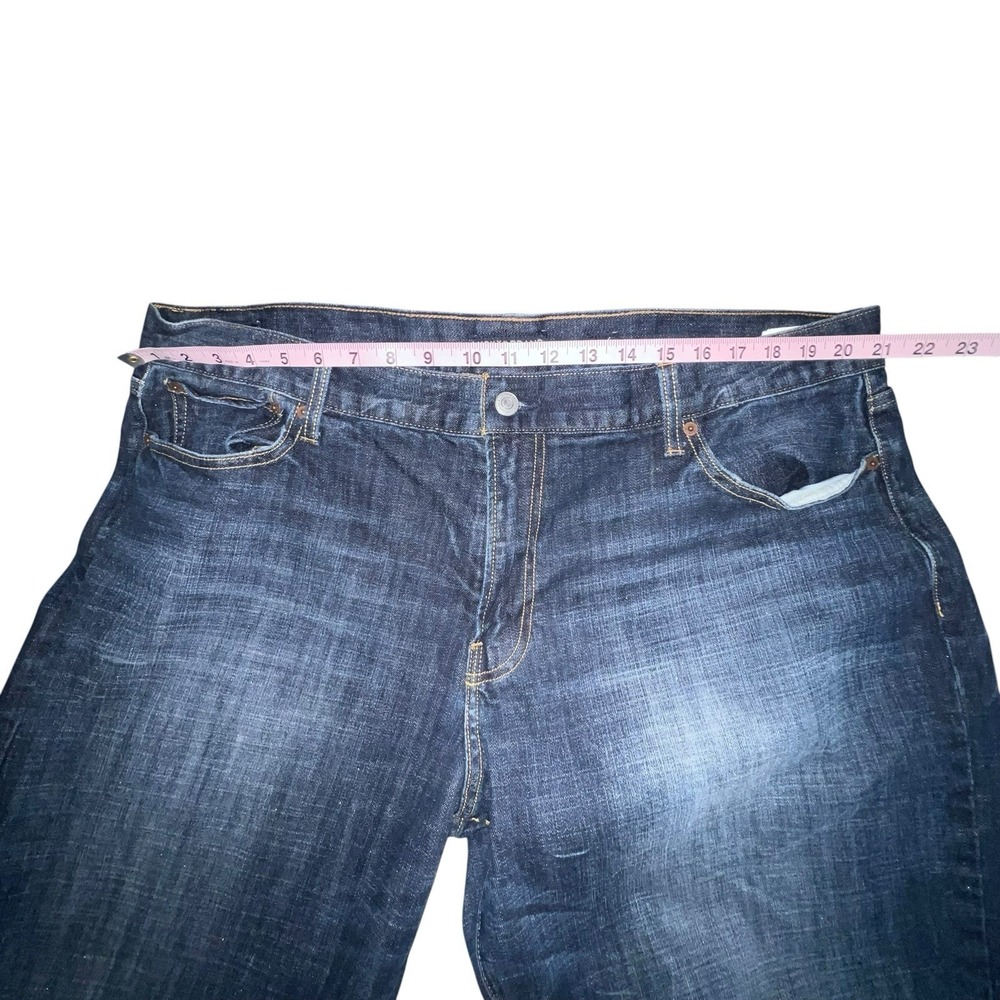 Lucky Brand Jeans Mens 42 X 30‎ Blue 367 Vintage Boot Bootcut Denim Dark Wash - Picture 4 of 11